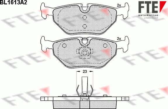 FTE 9010248 - Тормозные колодки, дисковые, комплект autosila-amz.com