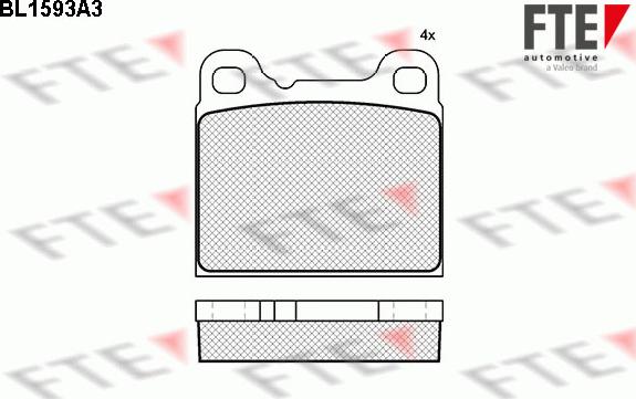 FTE 9010242 - Тормозные колодки, дисковые, комплект autosila-amz.com