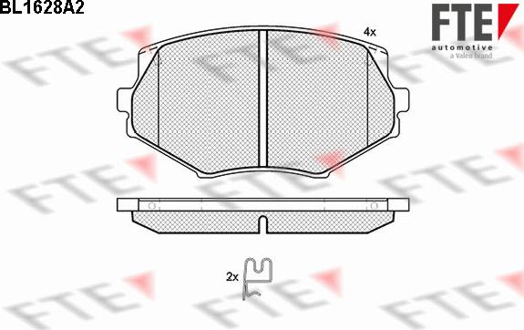 FTE 9010255 - Тормозные колодки, дисковые, комплект autosila-amz.com