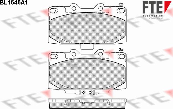 FTE 9010267 - Тормозные колодки, дисковые, комплект autosila-amz.com