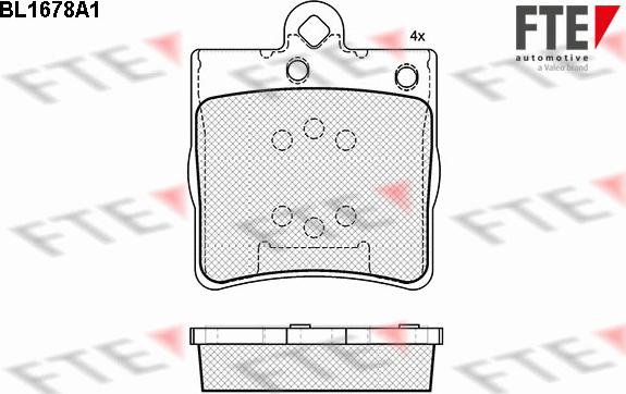 FTE 9010287 - Тормозные колодки, дисковые, комплект autosila-amz.com