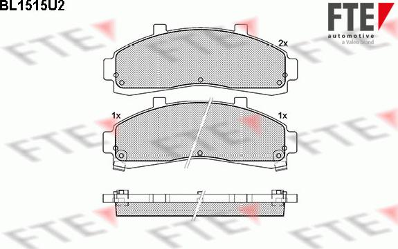 FTE 9010229 - Тормозные колодки, дисковые, комплект autosila-amz.com