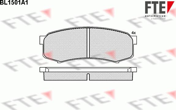 FTE 9010225 - Тормозные колодки, дисковые, комплект autosila-amz.com