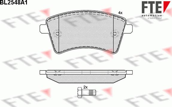 FTE 9010799 - Тормозные колодки, дисковые, комплект autosila-amz.com