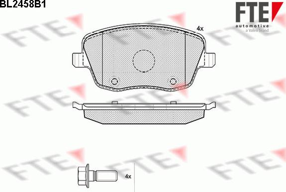 FTE 9010744 - Тормозные колодки, дисковые, комплект autosila-amz.com