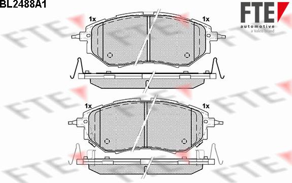 FTE 9010761 - Тормозные колодки, дисковые, комплект autosila-amz.com