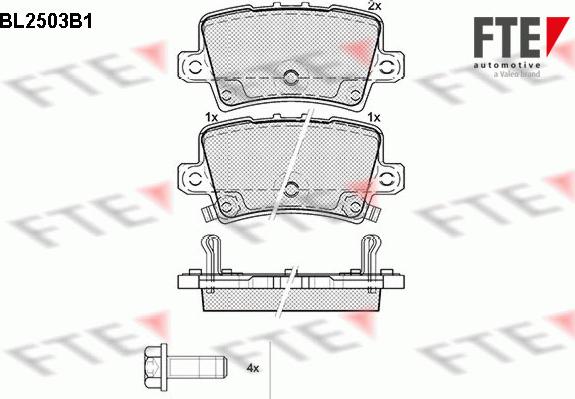 FTE 9010767 - Тормозные колодки, дисковые, комплект autosila-amz.com