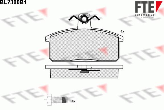 FTE 9010700 - Тормозные колодки, дисковые, комплект autosila-amz.com