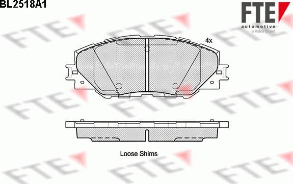 FTE 9010776 - Тормозные колодки, дисковые, комплект autosila-amz.com