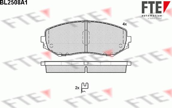 FTE 9010770 - Тормозные колодки, дисковые, комплект autosila-amz.com