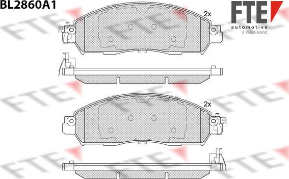 FTE 9011100 - Тормозные колодки, дисковые, комплект autosila-amz.com