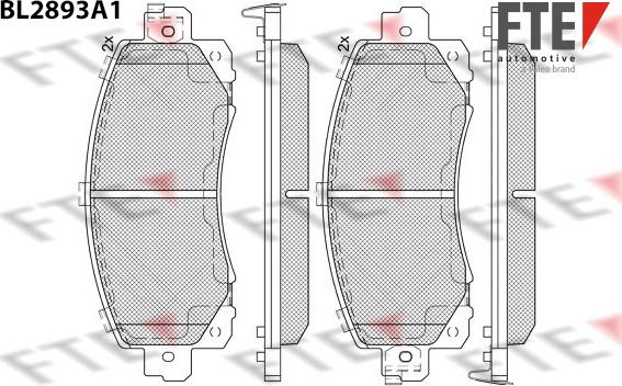 FTE 9011133 - Тормозные колодки, дисковые, комплект autosila-amz.com