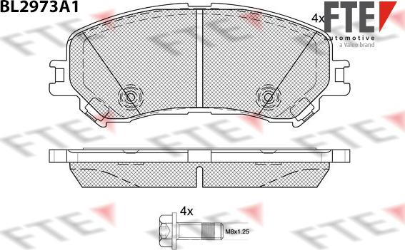 FTE 9011219 - Тормозные колодки, дисковые, комплект autosila-amz.com