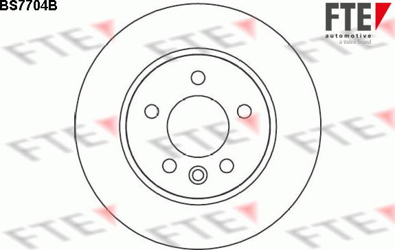 FTE 9081009 - Тормозной диск autosila-amz.com