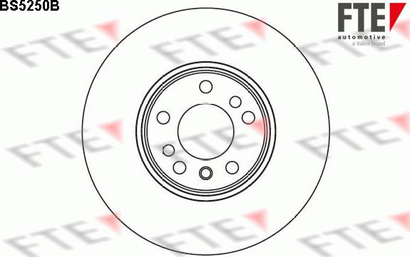 FTE 9081167 - Тормозной диск autosila-amz.com