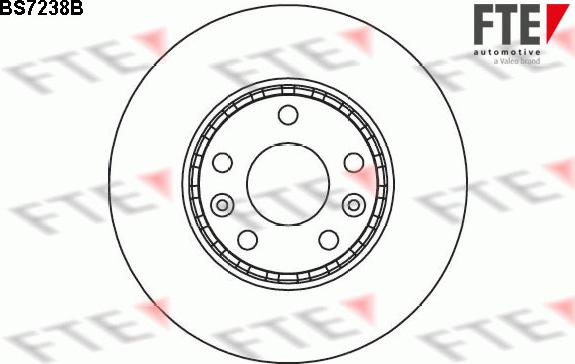 FTE 9081219 - Тормозной диск autosila-amz.com