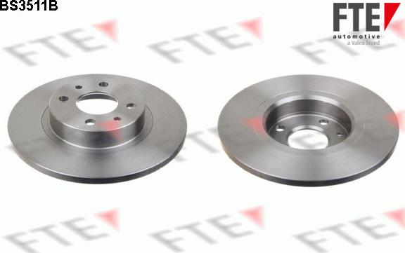 FTE BS3511B - Тормозной диск autosila-amz.com