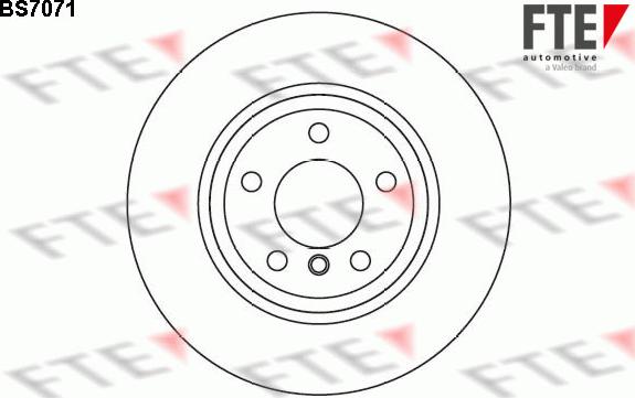 FTE BS7071 - Тормозной диск autosila-amz.com