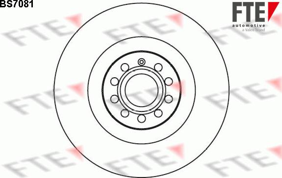 FTE BS7081 - Тормозной диск autosila-amz.com