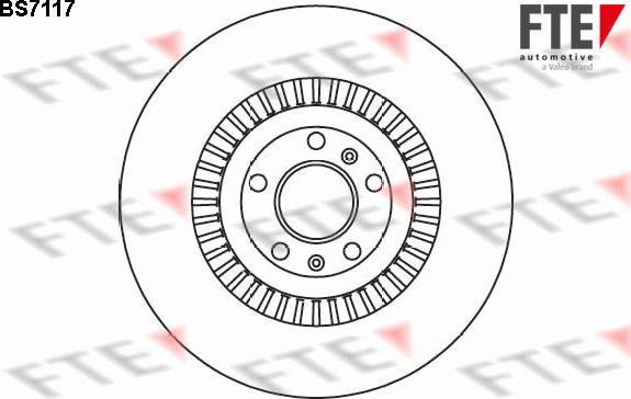 FTE BS7117 - Тормозной диск autosila-amz.com