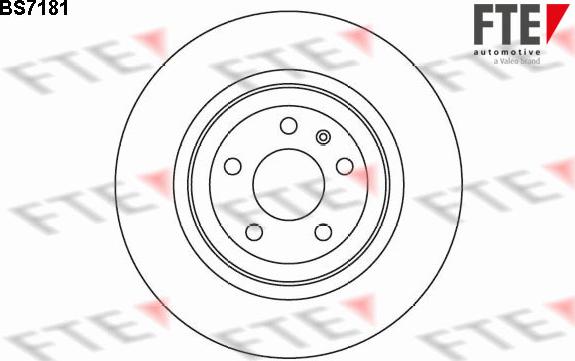 FTE BS7181 - Тормозной диск autosila-amz.com