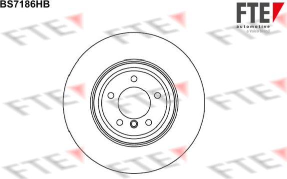 FTE BS7186HB - Тормозной диск autosila-amz.com