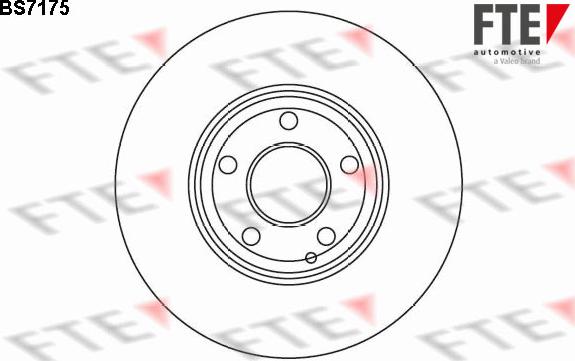 FTE BS7175 - Тормозной диск autosila-amz.com