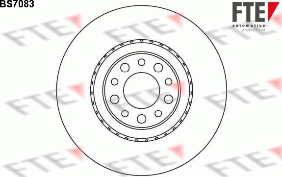 FTE BS7083 - Тормозной диск autosila-amz.com