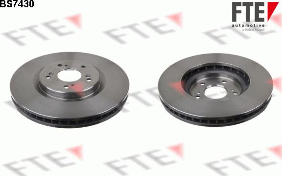 FTE BS7430 - Тормозной диск autosila-amz.com