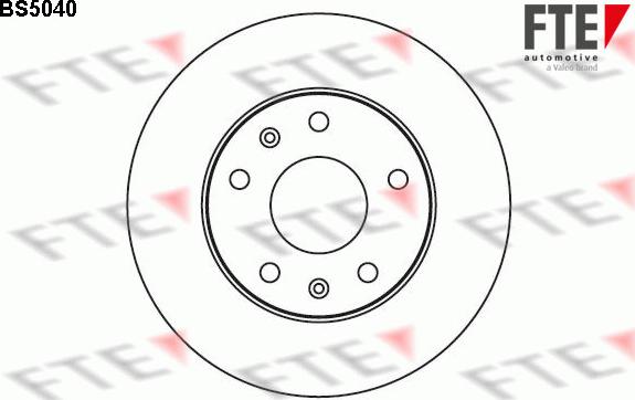 FTE 9072537 - Тормозной диск autosila-amz.com