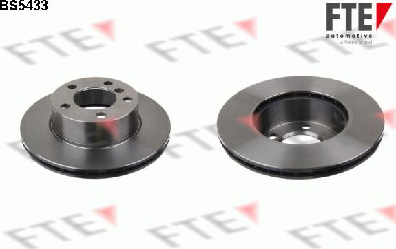 FTE BS5433 - Тормозной диск autosila-amz.com