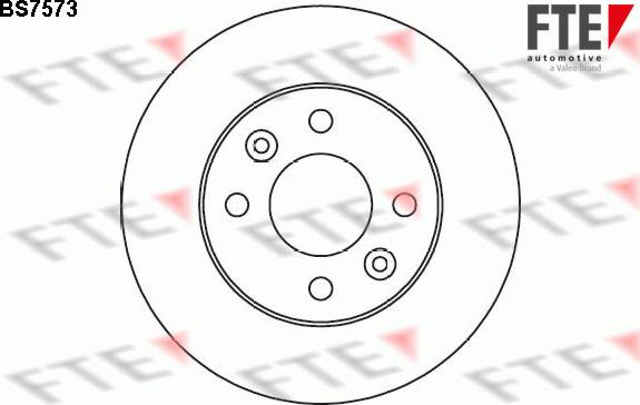 FTE BS7573 - диск тормозной задн. Opel autosila-amz.com