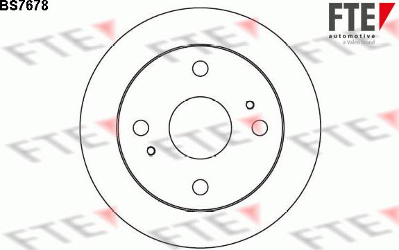 FTE BS7678 - Тормозной диск autosila-amz.com