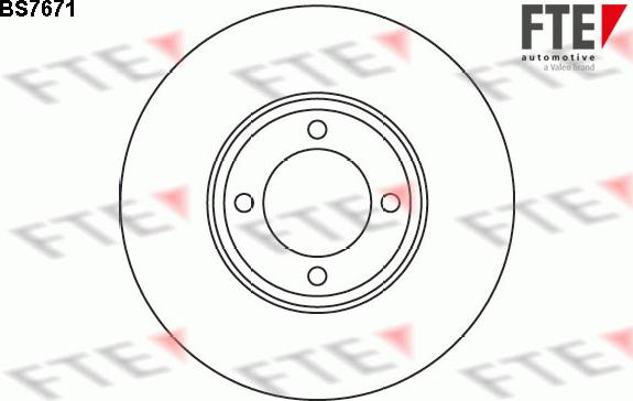 FTE BS7671 - Тормозной диск autosila-amz.com