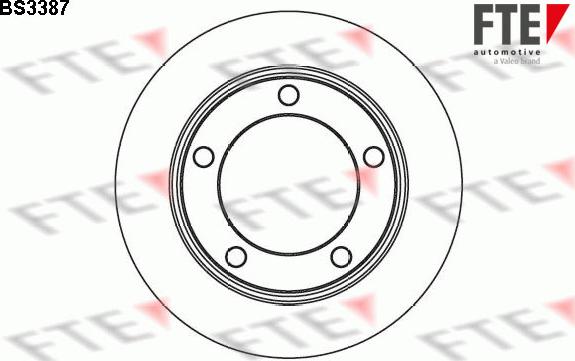 FTE 9072338 - Тормозной диск autosila-amz.com