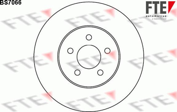 FTE BS7066 - Тормозной диск autosila-amz.com