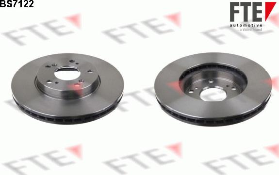 FTE BS7122 - Тормозной диск autosila-amz.com