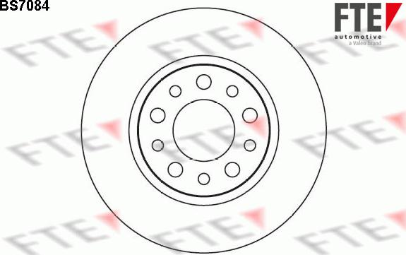 FTE BS7084 - Тормозной диск autosila-amz.com