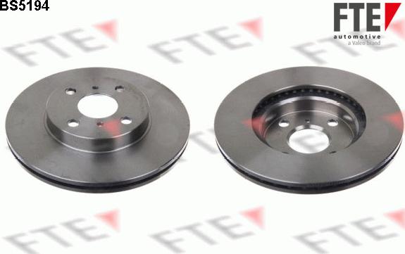 FTE BS5194 - Тормозной диск autosila-amz.com