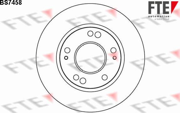 FTE 9072775 - Тормозной диск autosila-amz.com