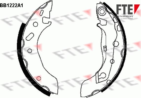FTE 9100046 - Комплект тормозных колодок, барабанные autosila-amz.com
