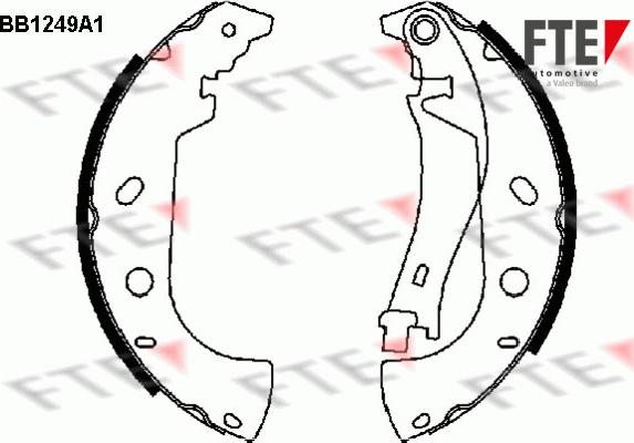 FTE 9100052 - Комплект тормозных колодок, барабанные autosila-amz.com