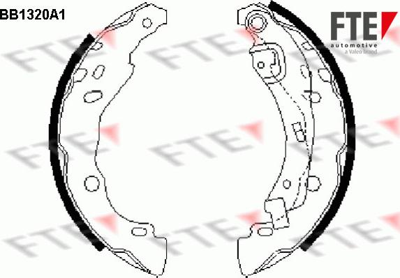 FTE 9100081 - Комплект тормозных колодок, барабанные autosila-amz.com