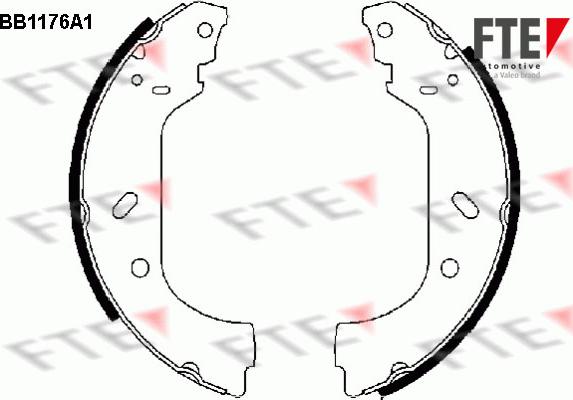 FTE 9100039 - Комплект тормозных колодок, барабанные autosila-amz.com