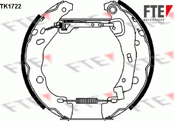 FTE 9110007 - Комплект тормозных колодок, барабанные autosila-amz.com