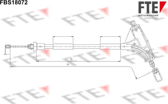 FTE 9250533 - Тросик, cтояночный тормоз autosila-amz.com