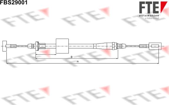 FTE 9250654 - Тросик, cтояночный тормоз autosila-amz.com