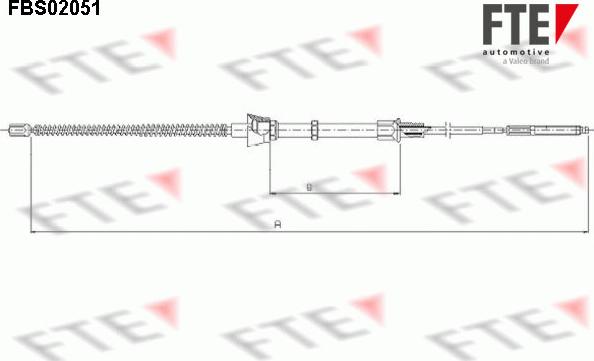 FTE 9250054 - Тросик, cтояночный тормоз autosila-amz.com