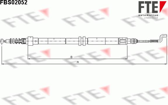 FTE 9250055 - Тросик, cтояночный тормоз autosila-amz.com