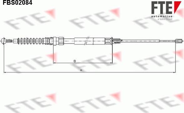 FTE 9250084 - Тросик, cтояночный тормоз autosila-amz.com